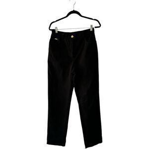 St. John Sport Black Straight Leg Jeans Size 10 Mature Quiet Luxury Capsule
